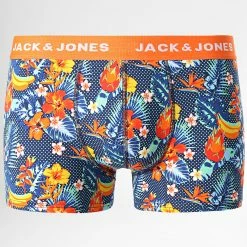 Meilleur prix 🌟 Lot De 5 Boxers Colorful Flowers Bleu Marine Rouge Vert de Jack And Jones 😍 -Jack And Jones Soldes jack and jones 347386 12200458 BONNIE BLUE EXOTIC 20221121T135700 05