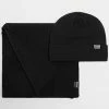De gros 😉 Lot Bonnet Et Echarpe 12163827 Noir de Jack And Jones 🔔