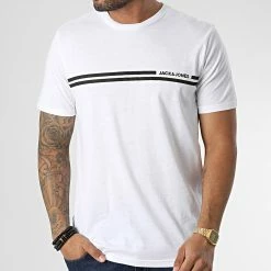 Bon marché ⭐ Tee 👚 Shirt William Blanc de Jack And Jones 🧨 -Jack And Jones Soldes jack and jones 347393 12222150 WHITE 20221110T154620 03
