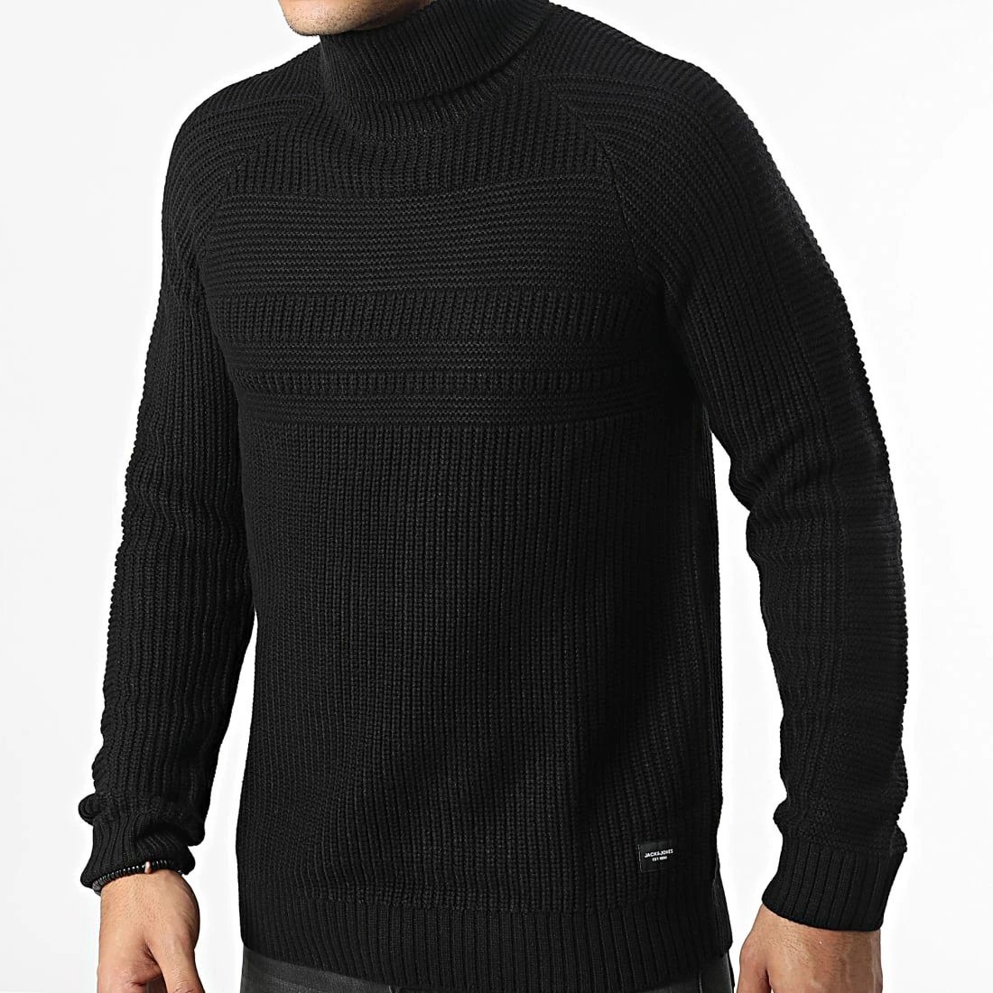 Budget 👏 Pull Col Roulé Power Noir de Jack And Jones 🧨 1 Budget 👏 Pull Col Roulé Power Noir de Jack And Jones 🧨