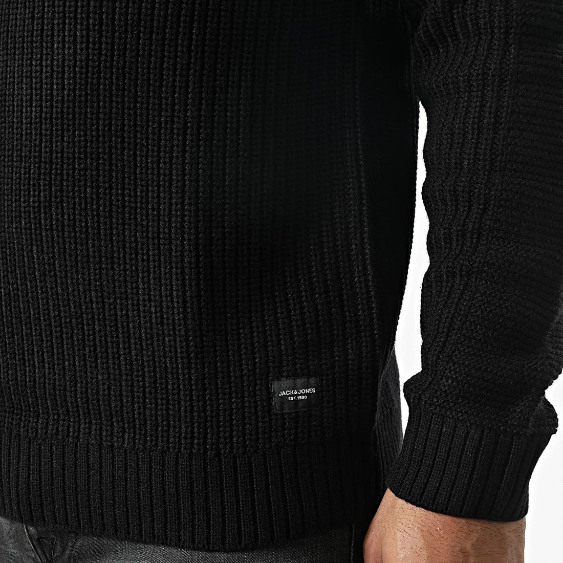 Budget 👏 Pull Col Roulé Power Noir de Jack And Jones 🧨 2 Budget 👏 Pull Col Roulé Power Noir de Jack And Jones 🧨 – Image 2