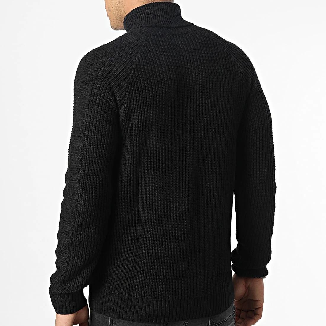Budget 👏 Pull Col Roulé Power Noir de Jack And Jones 🧨 4 Budget 👏 Pull Col Roulé Power Noir de Jack And Jones 🧨 – Image 4