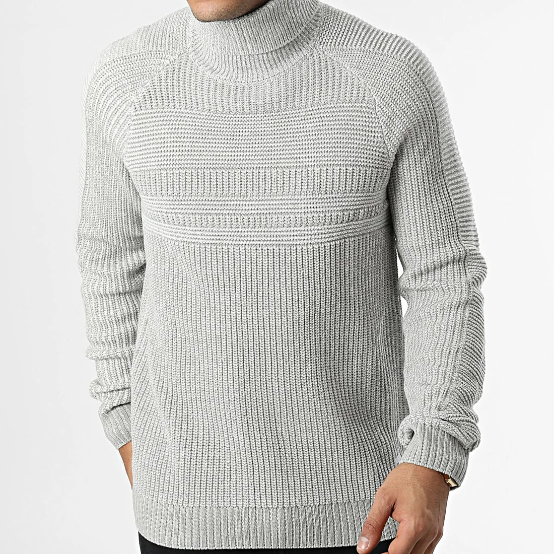 Top 10 🎉 Pull Col Roulé Power Gris Chiné de Jack And Jones 🎁 1 Top 10 🎉 Pull Col Roulé Power Gris Chiné de Jack And Jones 🎁