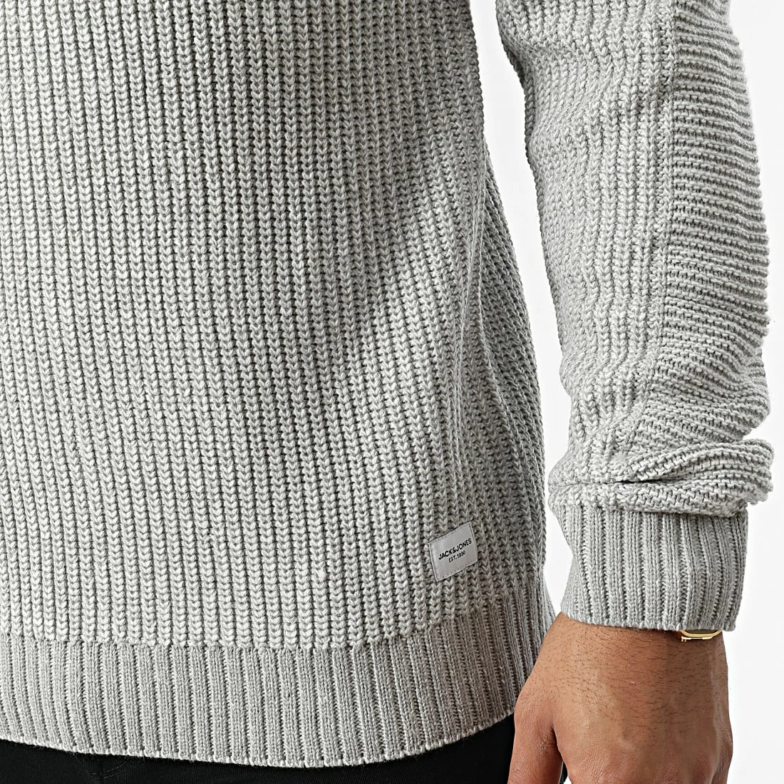 Top 10 🎉 Pull Col Roulé Power Gris Chiné de Jack And Jones 🎁 2 Top 10 🎉 Pull Col Roulé Power Gris Chiné de Jack And Jones 🎁 – Image 2
