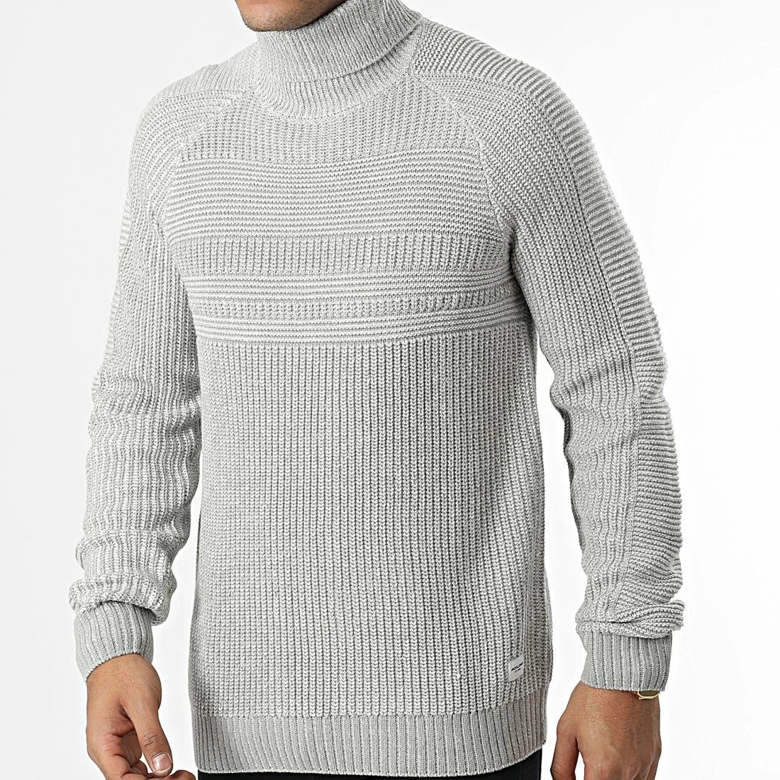 Top 10 🎉 Pull Col Roulé Power Gris Chiné de Jack And Jones 🎁 3 Top 10 🎉 Pull Col Roulé Power Gris Chiné de Jack And Jones 🎁 – Image 3