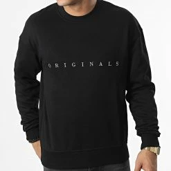 De gros 🛒 Sweat Crewneck Copenhagen Noir de Jack And Jones 😉 -Jack And Jones Soldes jack and jones 347500 12204796 BLACK RELAXED SC 20221114T121214 03