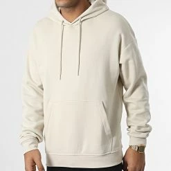 Le moins cher ✨ Sweat Capuche Oversize Large Brink Beige de Jack And Jones 👍