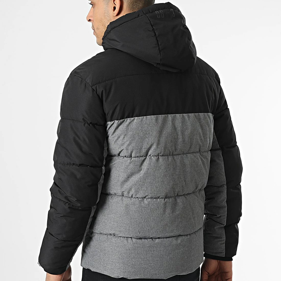 Grosses soldes 🔥 Doudoune Capuche Friday Noir Gris Chiné de Jack And Jones 🎉 4 Grosses soldes 🔥 Doudoune Capuche Friday Noir Gris Chiné de Jack And Jones 🎉 – Image 4