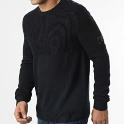 Le moins cher ❤️ Pull Spencer Bleu Marine de Jack And Jones 🧨