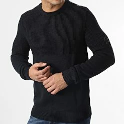 Le moins cher ❤️ Pull Spencer Bleu Marine de Jack And Jones 🧨 -Jack And Jones Soldes jack and jones 347529 12211311 NAVY BLAZER 20221114T125118 03