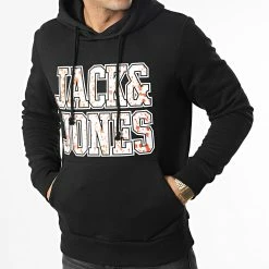 Les meilleures critiques de 😍 Sweat Capuche Neon Dot Noir de Jack And Jones ⭐ -Jack And Jones Soldes jack and jones 347533 12211547 BLACK 20221114T121417 03