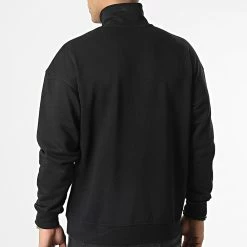 Grosses soldes ⭐ Sweat Col Zippé Oversize Large Brink Noir de Jack And Jones 🔔 -Jack And Jones Soldes jack and jones 347541 12195145 BLACK 20221114T125317 04