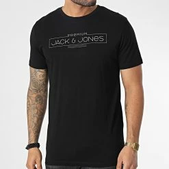 Vente flash 🛒 Tee 👚 Shirt Blabooster 12227221 Noir de Jack And Jones ❤️ -Jack And Jones Soldes jack and jones 347705 12227221 BLACK 20221124T145224 03