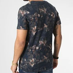 Budget ⌛ Tee 👚 Shirt Floral Blatropic Digital Bleu Marine Orange de Jack And Jones 🥰 -Jack And Jones Soldes jack and jones 347713 12222806 FOXTROT 20221124T144456 04