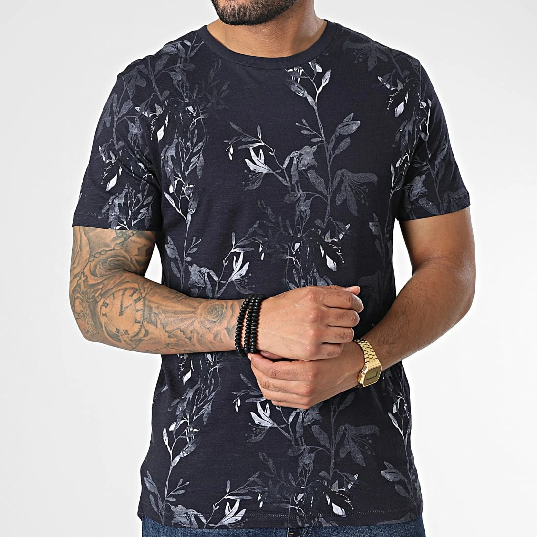 Acheter 🎁 Tee 👕 Shirt Floral Blatropic Digital Bleu Marine de Jack And Jones 🎉 3 Acheter 🎁 Tee 👕 Shirt Floral Blatropic Digital Bleu Marine de Jack And Jones 🎉 – Image 3