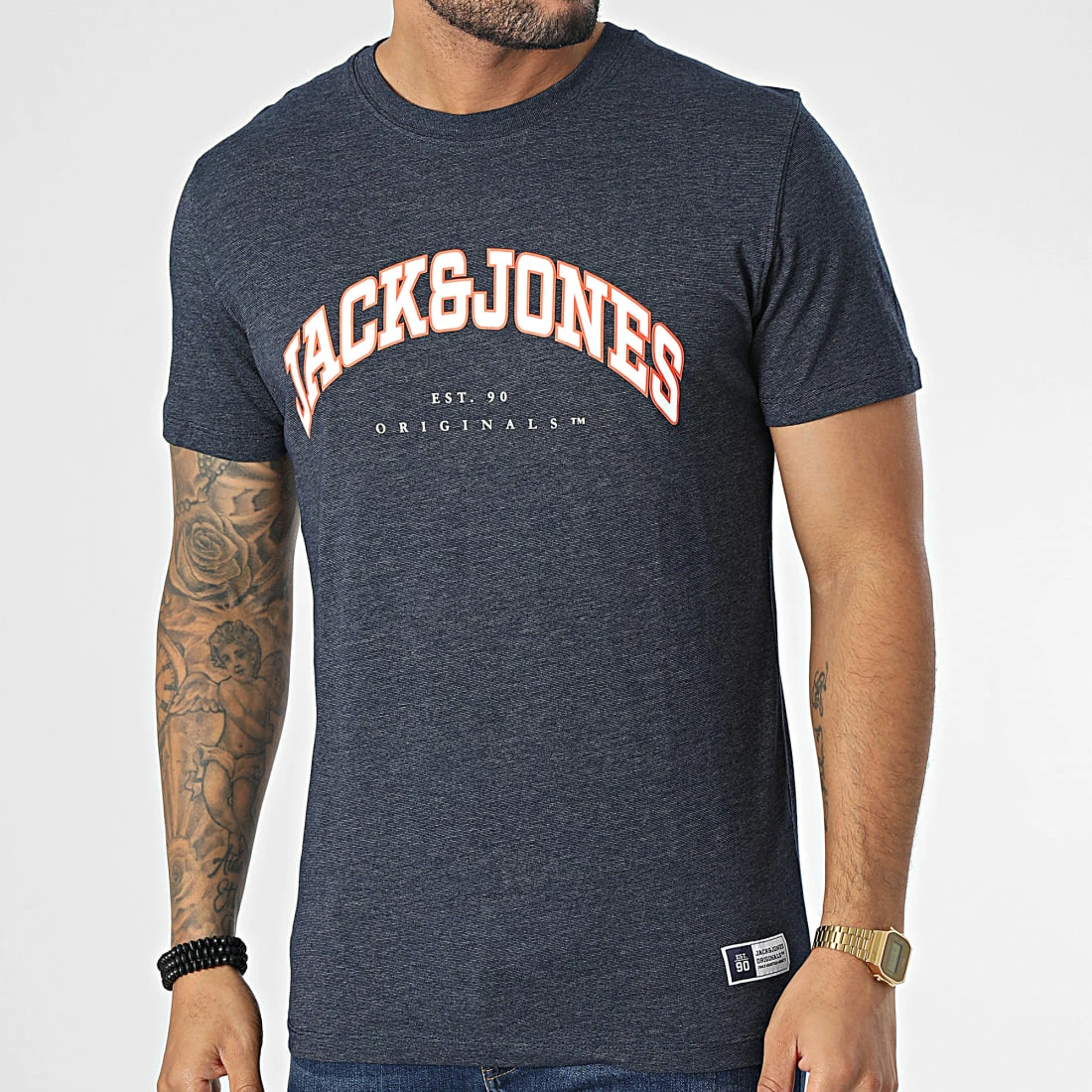 De gros 👏 Tee 👚 Shirt Woodland Bleu Marine de Jack And Jones 🔥 1 De gros 👏 Tee 👚 Shirt Woodland Bleu Marine de Jack And Jones 🔥