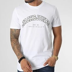 Top 10 🤩 Tee 👚 Shirt Woodland Blanc de Jack And Jones 🤩