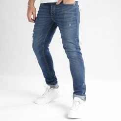 Promo 😀 Jean Skinny Glenn Original Bleu Denim de Jack And Jones 🤩 -Jack And Jones Soldes jack and jones 347721 12226380 BLUE DENIM 20221124T154448 03