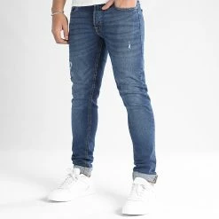 Promo 😀 Jean Skinny Glenn Original Bleu Denim de Jack And Jones 🤩 -Jack And Jones Soldes jack and jones 347721 12226380 BLUE DENIM 20221124T154451 05