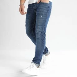 Promo 😀 Jean Skinny Glenn Original Bleu Denim de Jack And Jones 🤩 -Jack And Jones Soldes jack and jones 347721 12226380 BLUE DENIM 20221124T154452 06