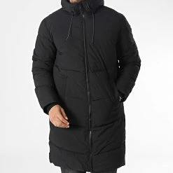 Vente flash 🌟 Doudoune Capuche Longue Copenhagen Noir de Jack And Jones 👏 -Jack And Jones Soldes jack and jones 348654 12215283 BLACK NO EMBROID 20221123T161256 03