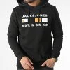Promo 🎉 Sweat Capuche Freddie Noir de Jack And Jones ❤️