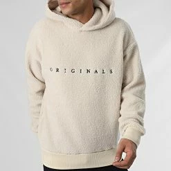 Bon marché 👍 Sweat Capuche Polaire Copenhagen Beige de Jack And Jones 💯 -Jack And Jones Soldes jack and jones 348661 12219542 OATMEAL 20221128T141414 03