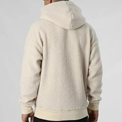 Bon marché 👍 Sweat Capuche Polaire Copenhagen Beige de Jack And Jones 💯 -Jack And Jones Soldes jack and jones 348661 12219542 OATMEAL 20221128T141416 04