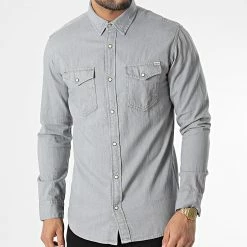 Acheter ⭐ Chemise Jean A Manches Longues Sheridan Gris de Jack And Jones 👍 6 Acheter ⭐ Chemise Jean A Manches Longues Sheridan Gris de Jack And Jones 👍 -Jack And Jones Soldes jack and jones 348729 12138115 LIGHT GREY DENI 20221123T161718 03