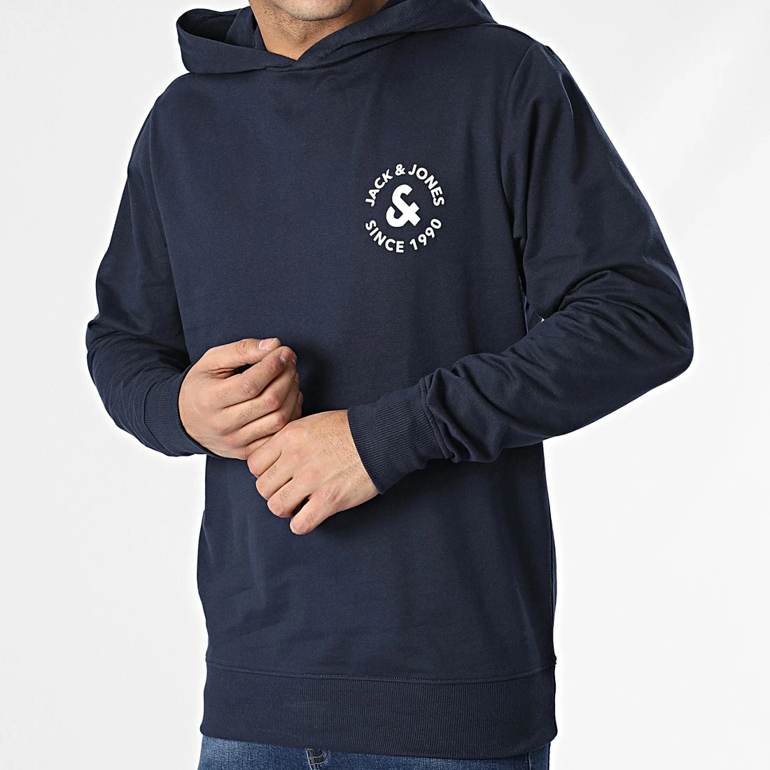 Vente flash 😀 Sweat Capuche Hudson Bleu Marine de Jack And Jones 😉 3 Vente flash 😀 Sweat Capuche Hudson Bleu Marine de Jack And Jones 😉 – Image 3