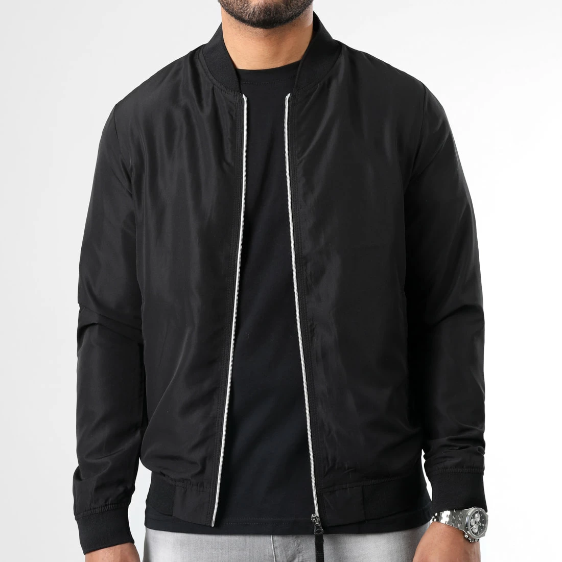 Offres 🔔 Veste Zippée Clubing Bomber Noir de Jack And Jones ❤️ 3 Offres 🔔 Veste Zippée Clubing Bomber Noir de Jack And Jones ❤️ – Image 3