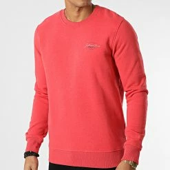Bon marché ❤️ Sweat Crewneck Ferry Rouge de Jack And Jones 🎉 -Jack And Jones Soldes jack and jones 348803 12225200 ROCOCCO RED SMALL SCAL 20221128T141556 03