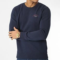 Coupon 😉 Sweat Crewneck Ferry 12225200 Bleu Marine de Jack And Jones ❤️ -Jack And Jones Soldes jack and jones 348804 12225200 NAVY BLAZER SMALL SCAL 20221128T141341 03