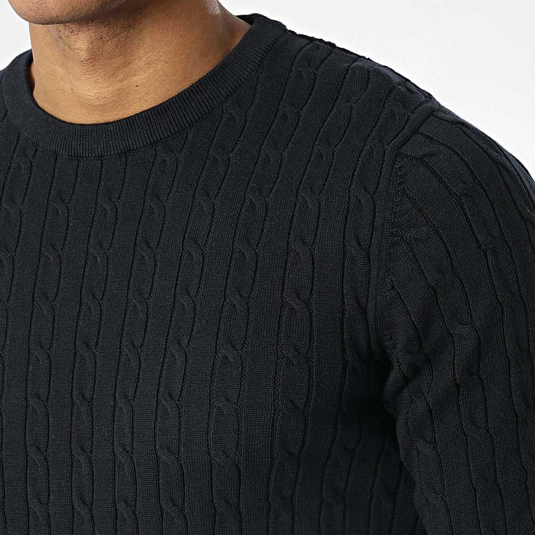 Promo 👍 Pull Richard Knit 12220795 Bleu Marine de Jack And Jones 🌟 2 Promo 👍 Pull Richard Knit 12220795 Bleu Marine de Jack And Jones 🌟 – Image 2