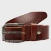 Nouveau 🥰 Ceinture Paul Leather Marron Foncé de Jack And Jones ⭐